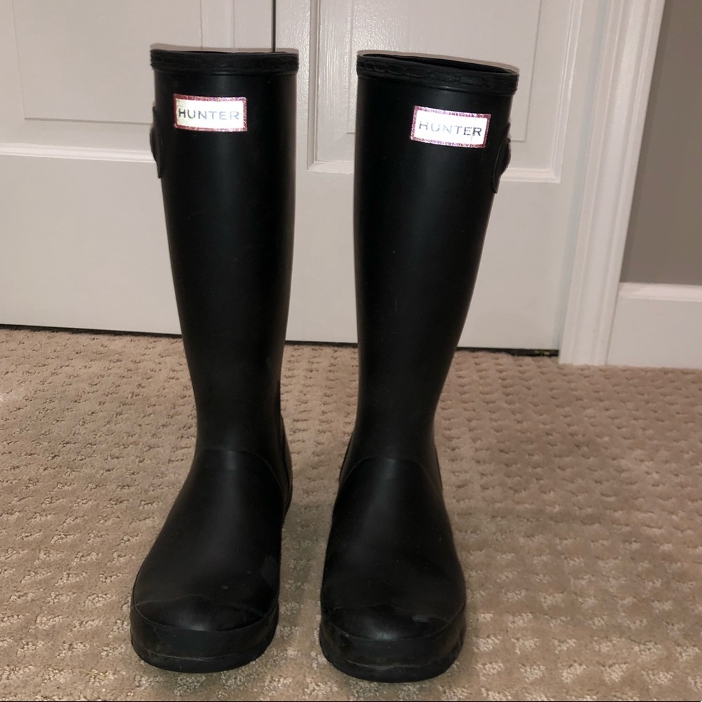 Black Hunter Rain Boots - Big Kids